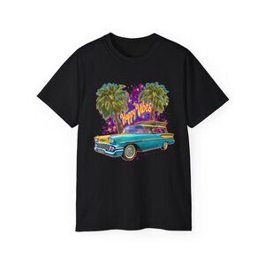 Happy Vibes - 1958 Chevy Wagon - T-Shirt